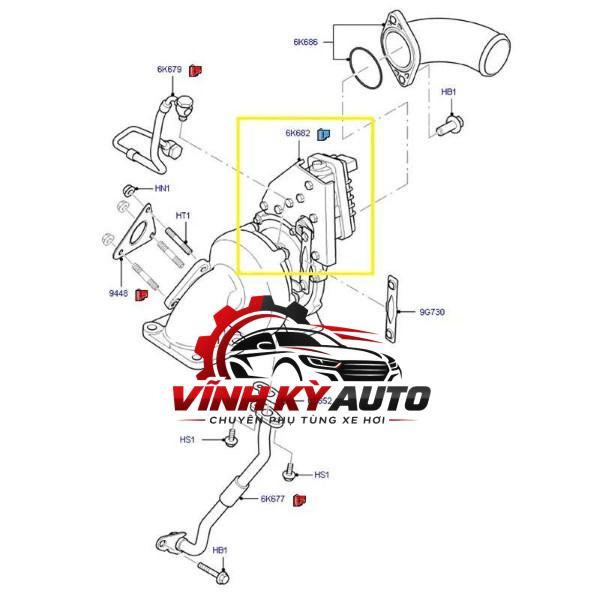 RUỘT TURBO KIA SEDONA 2023 | 282312R100R - Ảnh 5