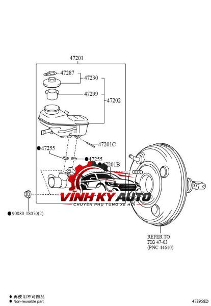 XY LANH PHANH XE DAIHATSU TERIOS 2007 - Ảnh 5